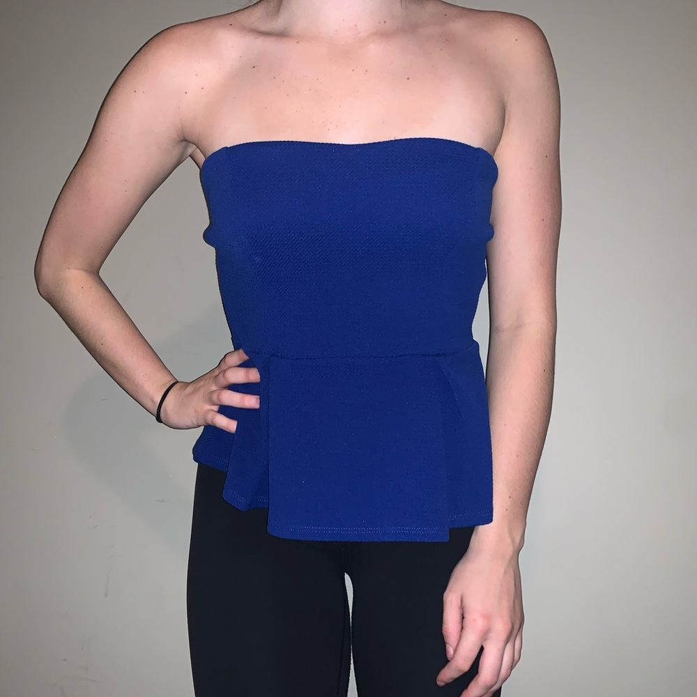 ✨SOLD✨ Two Brand New Flare Bottom Tube Tops!